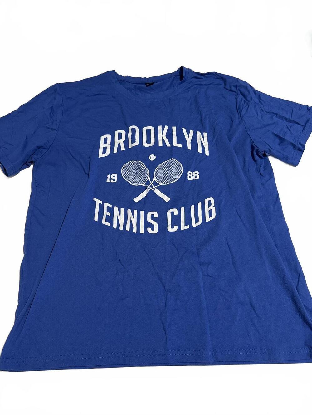 MANFINITY Mens T-Shirt L Brooklyn Tennis Club Graphic